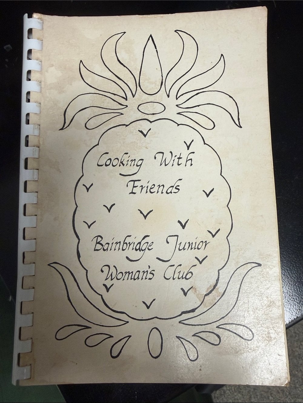 "Cooking With Friends" Recipe Book - Cream